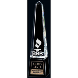 Accolade Optic Crystal Award-D&G Trophies Inc.-D and G Trophies Inc.