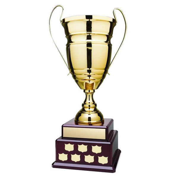 Annual Cup, Gold on 3 Tier Rosewood Piano Finish Base 25.5"-D&G Trophies Inc.-D and G Trophies Inc.