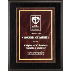 Blue Austin Acrylic Plate-D&G Trophies Inc.-D and G Trophies Inc.