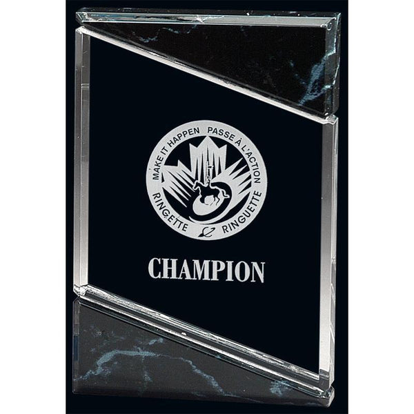 Cheer & Marble Nassau Acrylic Award-D&G Trophies Inc.-D and G Trophies Inc.