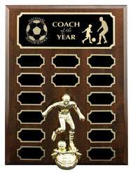 cherrywood annual plaque laminate-D&G Trophies Inc.-D and G Trophies Inc.
