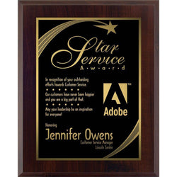 engraved two-tone laminate plaque-D&G Trophies Inc.-D and G Trophies Inc.