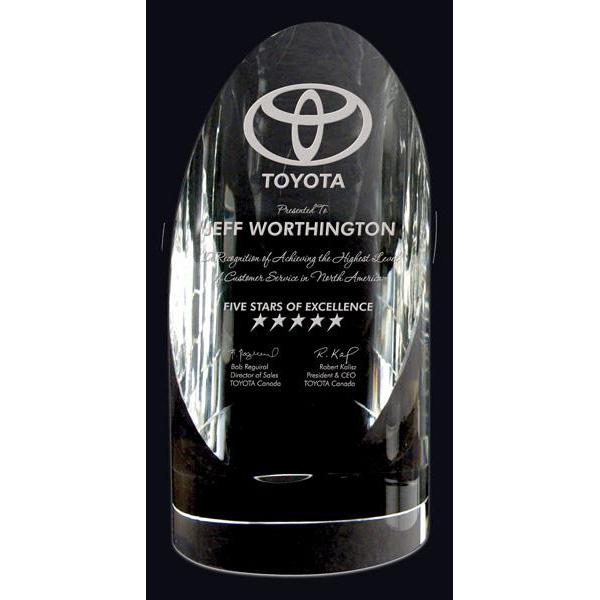 Exeter Optic Crystal Award-D&G Trophies Inc.-D and G Trophies Inc.