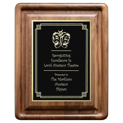 Gallery Bevel Genuine Walnut plaque-D&G Trophies Inc.-D and G Trophies Inc.