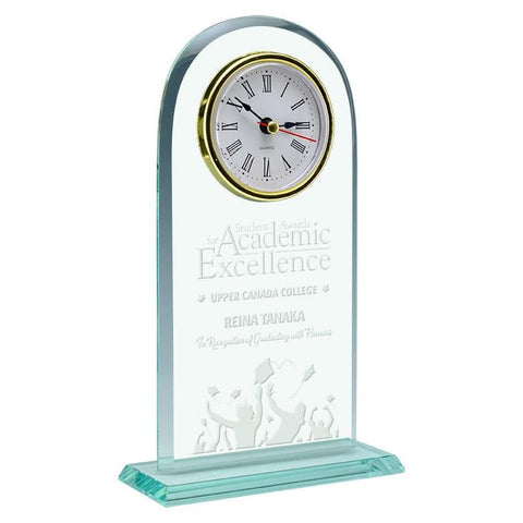 meadowbrook glass clock giftware-D&G Trophies Inc.-D and G Trophies Inc.