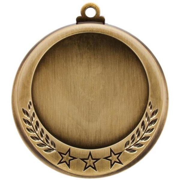 Medal 2" Insert 3 Stars/Laurel-D&G Trophies Inc.-D and G Trophies Inc.