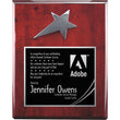 Rosewood Silver Star Plaque Giftware-D&G Trophies Inc.-D and G Trophies Inc.