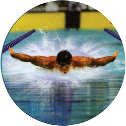 swimming, m mylar insert-D&G Trophies Inc.-D and G Trophies Inc.