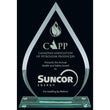 Teardrop Jade Glass Award-D&G Trophies Inc.-D and G Trophies Inc.