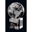 Unity Optic Crystal Globe Award-D&G Trophies Inc.-D and G Trophies Inc.