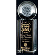 3D Laser Rise & Shine Golf - Crystal Award-D&G Trophies Inc.-D and G Trophies Inc.