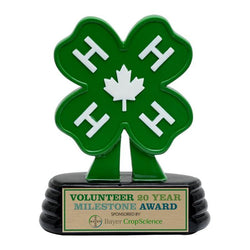 4-h canada distinctive resin trophy-D&G Trophies Inc.-D and G Trophies Inc.