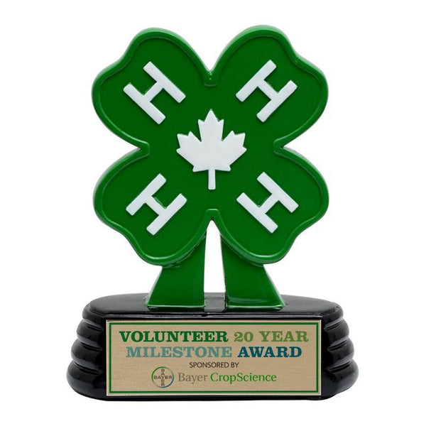 4-h canada distinctive resin trophy-D&G Trophies Inc.-D and G Trophies Inc.