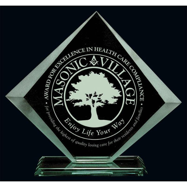 Acadian Jade Glass Award-D&G Trophies Inc.-D and G Trophies Inc.