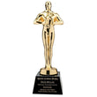 Achievement Figure on Crystal Base, Black-D&G Trophies Inc.-D and G Trophies Inc.