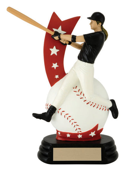 all-star player f baseball resin trophy-D&G Trophies Inc.-D and G Trophies Inc.