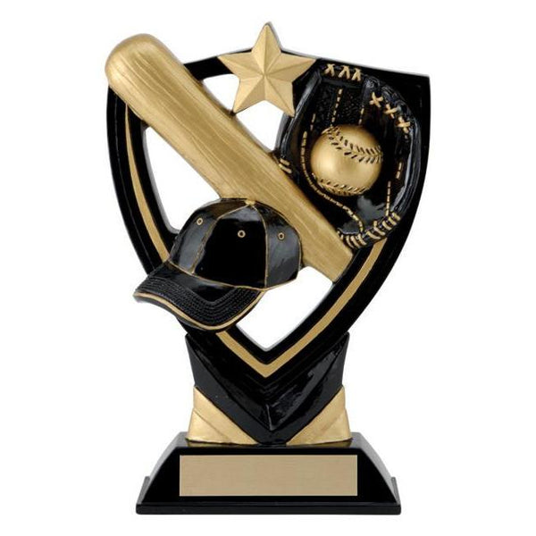 apex shield baseball resin trophy-D&G Trophies Inc.-D and G Trophies Inc.