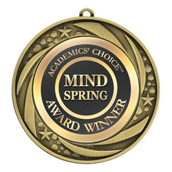 aqua medal 1” insert medal-D&G Trophies Inc.-D and G Trophies Inc.