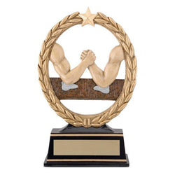 arm wrestling distinctive resin trophy-D&G Trophies Inc.-D and G Trophies Inc.
