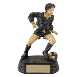 aztec gold player m soccer resin trophy-D&G Trophies Inc.-D and G Trophies Inc.