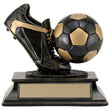aztec gold ball & shoe soccer resin trophy-D&G Trophies Inc.-D and G Trophies Inc.