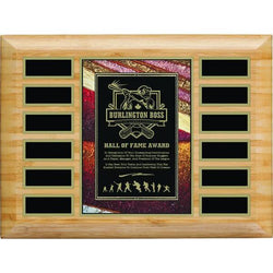 Bamboo Art Plate Annual Plaque-D&G Trophies Inc.-D and G Trophies Inc.