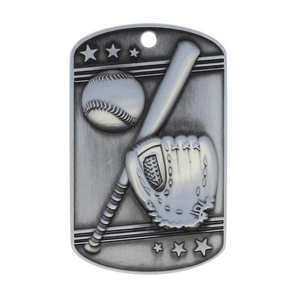 Baseball Dog Tag with Ball Chain-D&G Trophies Inc.-D and G Trophies Inc.