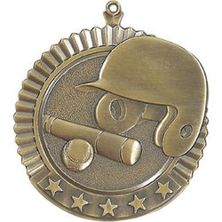 baseball star medal-D&G Trophies Inc.-D and G Trophies Inc.