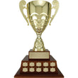 Bianchi Cup Walnut Finish Base Hardwood Annual Award-D&G Trophies Inc.-D and G Trophies Inc.