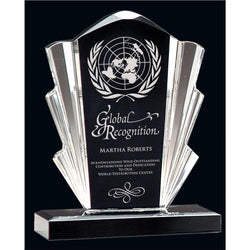 Black & Clear Flair Acrylic Award-D&G Trophies Inc.-D and G Trophies Inc.