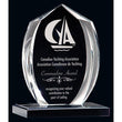 Black & Clear Spinnaker Acrylic Award-D&G Trophies Inc.-D and G Trophies Inc.