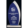 Blue Flared Teardrop Acrylic Award-D&G Trophies Inc.-D and G Trophies Inc.