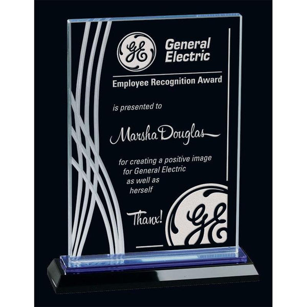 Boca Raton Optic Crystal Award-D&G Trophies Inc.-D and G Trophies Inc.