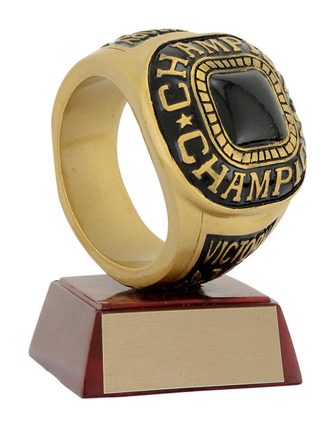 championship ring distinctive resin trophy-D&G Trophies Inc.-D and G Trophies Inc.