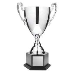 Classic Cup Extra Large, Silver w Hexagon Base-D&G Trophies Inc.-D and G Trophies Inc.