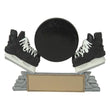 classic puck & skates hockey resin trophy-D&G Trophies Inc.-D and G Trophies Inc.