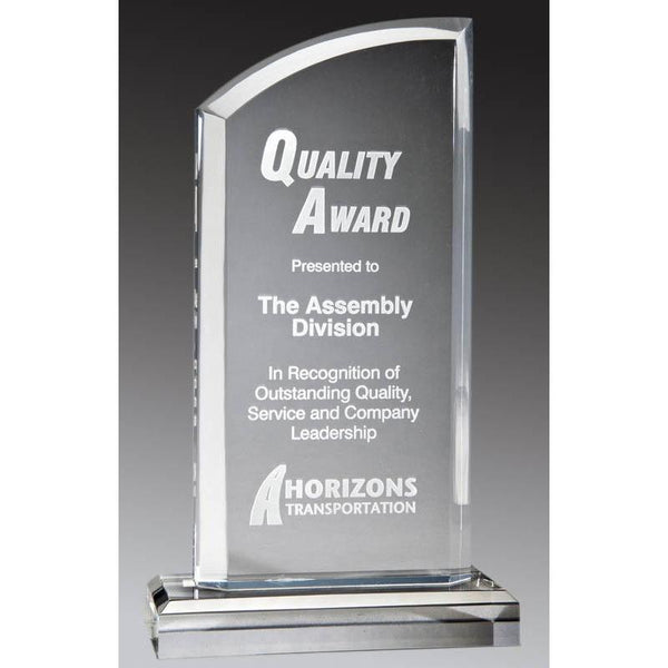 Clear Acrylic Peak w Curved Top-D&G Trophies Inc.-D and G Trophies Inc.