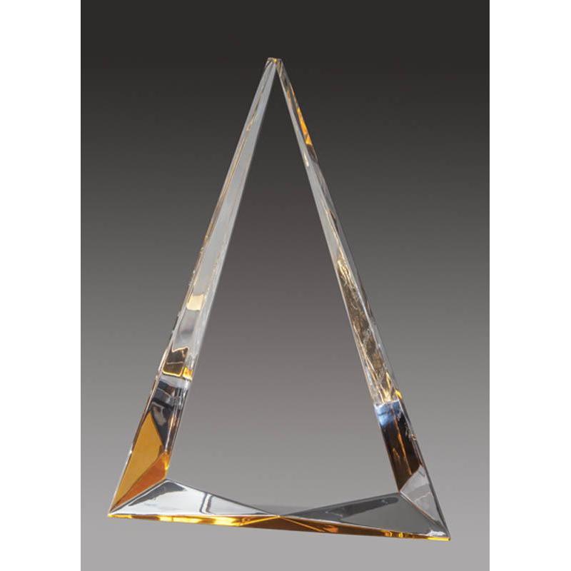 Clear Acrylic Pyramid Foil Edge Award