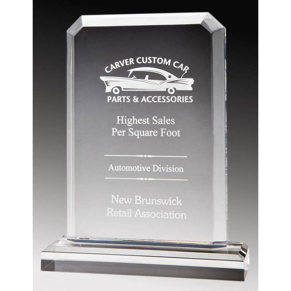 Clear Acrylic Rectangle Plate-D&G Trophies Inc.-D and G Trophies Inc.