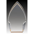 Clear Acrylic Rounded Peak, Foil Base-D&G Trophies Inc.-D and G Trophies Inc.