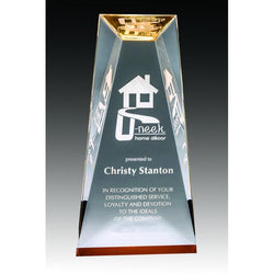 Clear Acrylic Tapered Bottom-D&G Trophies Inc.-D and G Trophies Inc.
