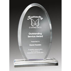 Clear Acrylic Upright Oval-D&G Trophies Inc.-D and G Trophies Inc.