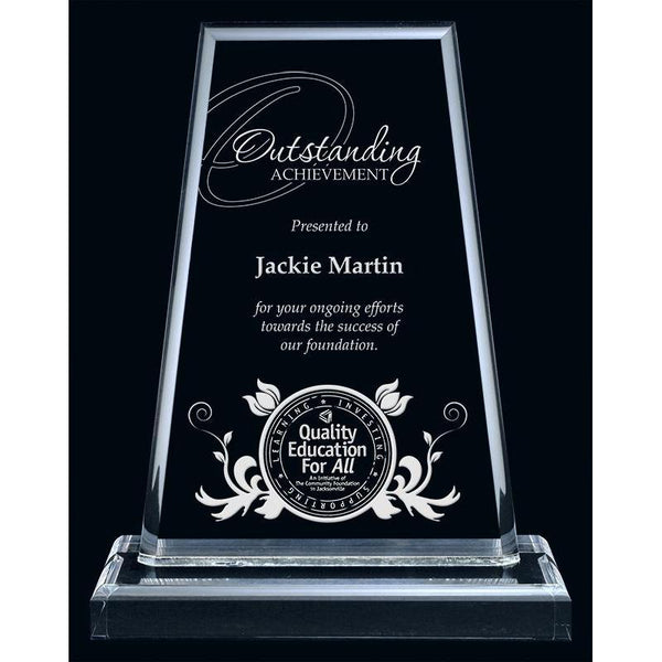 Clear Montrose Acrylic Award-D&G Trophies Inc.-D and G Trophies Inc.