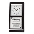 Clock Black Silver Piano Finish 7"-D&G Trophies Inc.-D and G Trophies Inc.