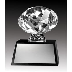 Crystal Diamond on Black Base-D&G Trophies Inc.-D and G Trophies Inc.
