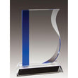 Crystal Wave w Blue Accent-D&G Trophies Inc.-D and G Trophies Inc.