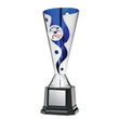 Cyclone Cup 1" Insert Holder on Black Square Base, Black 8"-D&G Trophies Inc.-D and G Trophies Inc.