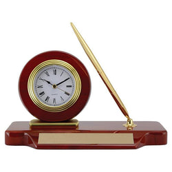 deluxe clock / desk set giftware-D&G Trophies Inc.-D and G Trophies Inc.