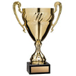 Economy Cup Large, Gold w Braided Band 12.25"-D&G Trophies Inc.-D and G Trophies Inc.