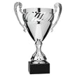 Economy Cup Large, Silver w Braided Band 14.25"-D&G Trophies Inc.-D and G Trophies Inc.
